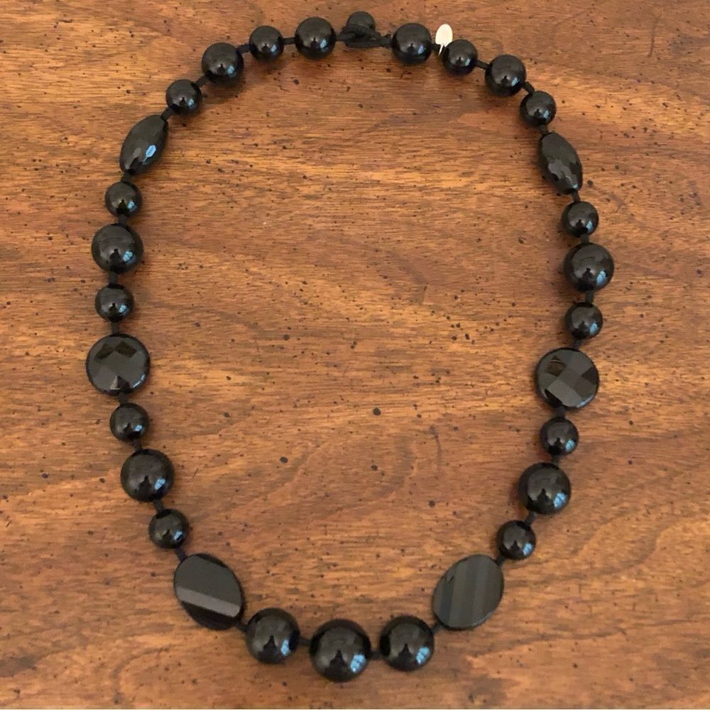 Madame Butterfly | Hand Knotted Glass Bead Necklace | 23” Length